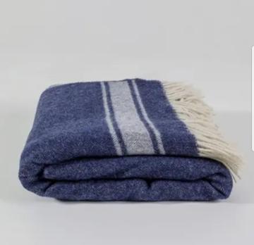 Плед Lanavitta Merino т.синій 90%вовна/10%кашемір