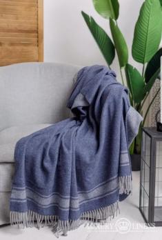 Плед Lanavitta Merino т.синій 90%вовна/10%кашемір