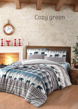 Постільна білизна First Choice Cozy Green 100% бавовна