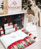 Набір рушників новорічний La Maison з ароматом Clara (3 шт)