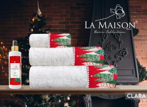 Набір рушників новорічний La Maison з ароматом Clara (3 шт)