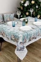 Новорічна гобеленова скатертина Казкові гноми