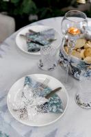 Новорічна кругла гобеленова скатертина Казкові гноми