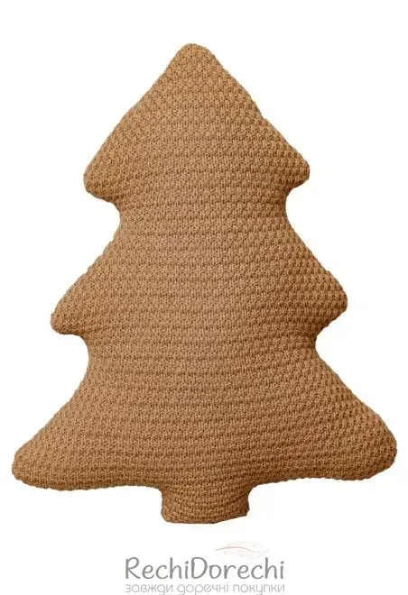 Декоративний текстильний виріб "Ялинка імбирна" 38 см, 38x32