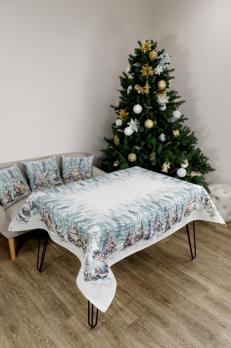 Новорічна гобеленова скатертина Казкові гноми