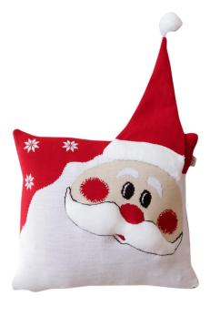 Подушка декоративна в'язана Святий Миколай