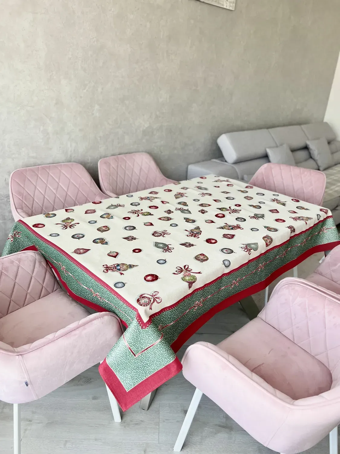 Скатертина гобеленова RUNNER336V Ялинкові прикраси Limaso