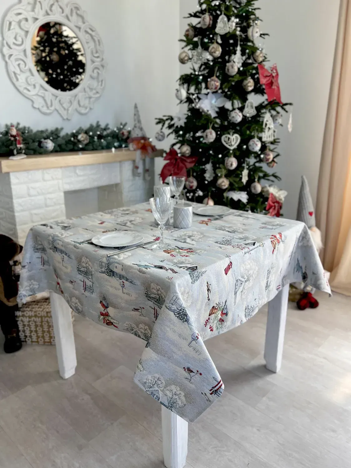 Скатертина гобеленова EDEN1254 Снігова Казка Limaso