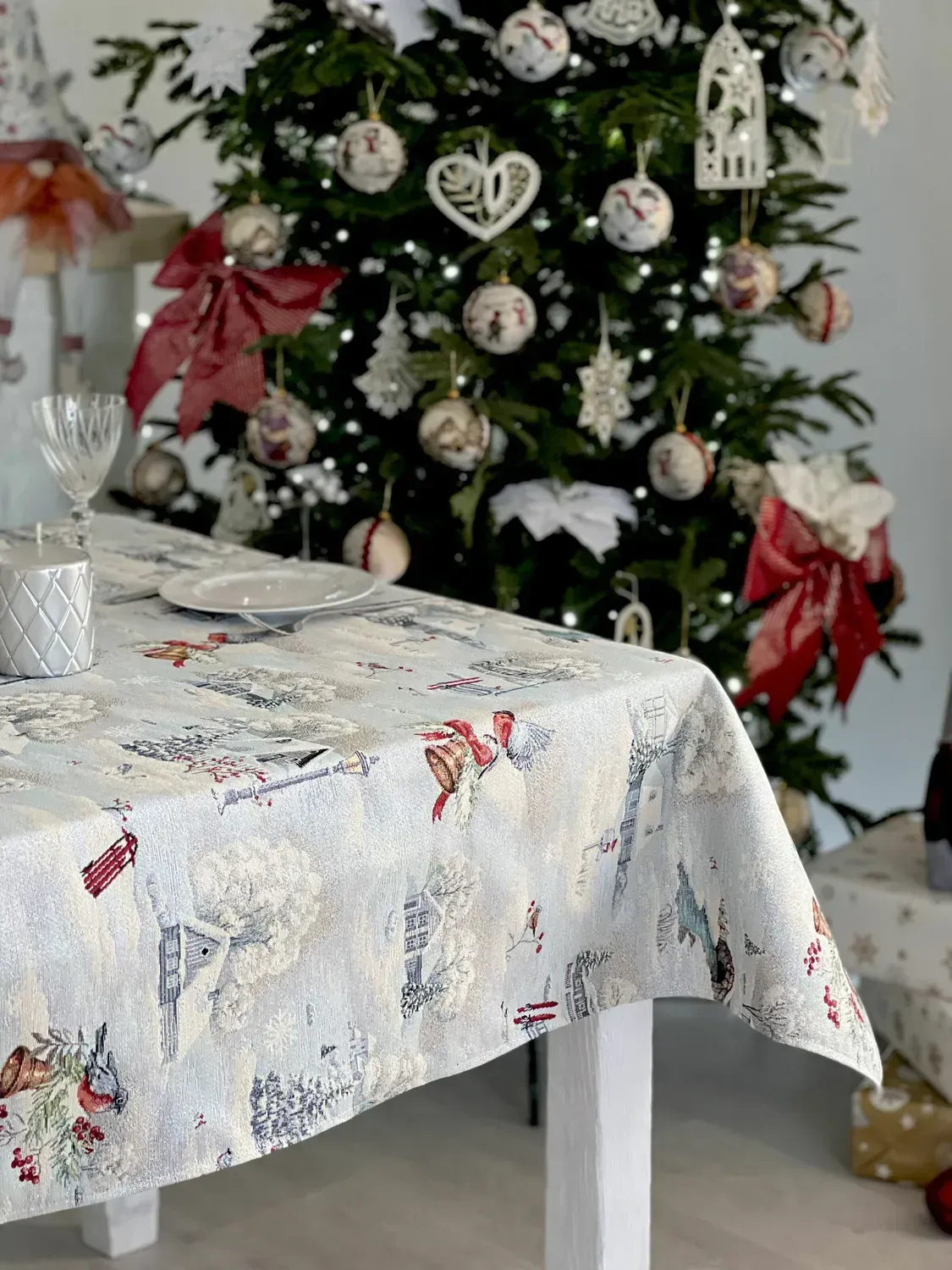 Скатертина гобеленова EDEN1254 Снігова Казка Limaso