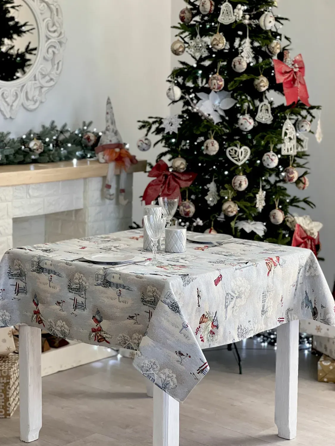 Скатертина гобеленова EDEN1254 Снігова Казка Limaso