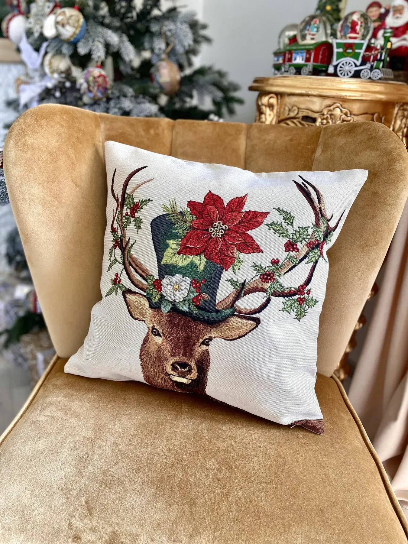 Наволочка гобеленова одностороння DEER HAT-NV Limaso