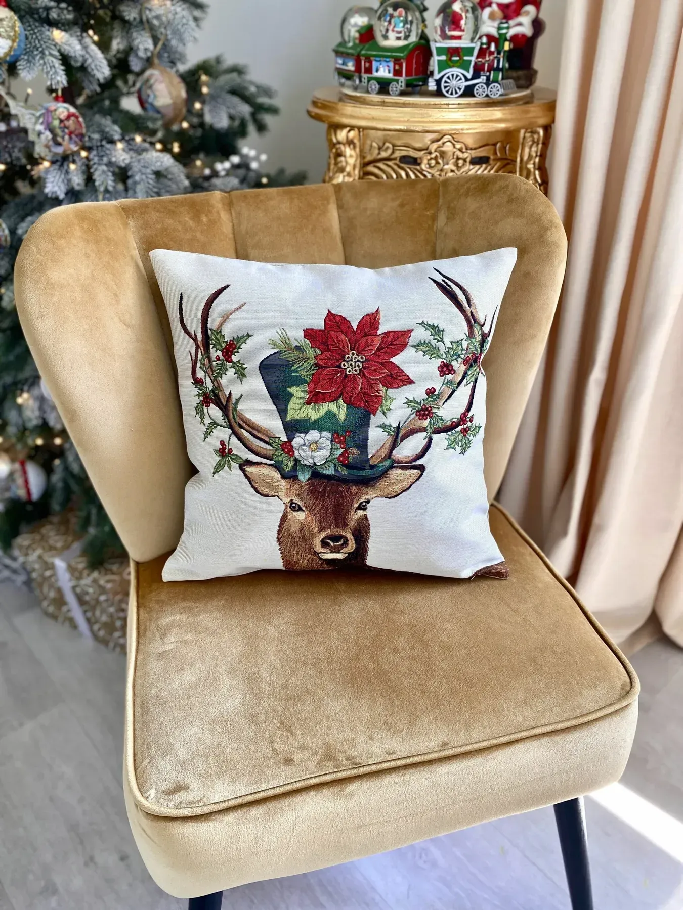 Наволочка гобеленова одностороння DEER HAT-NV Limaso