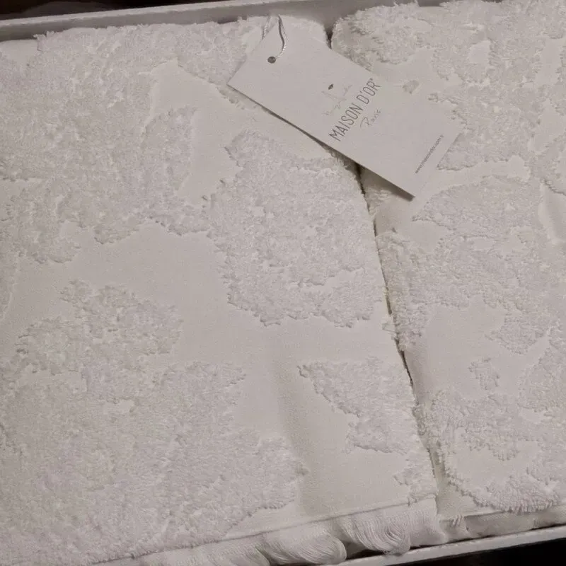 Набір рушників Maison Dor SANDA ECRU 2пр (50х100+85х150) см