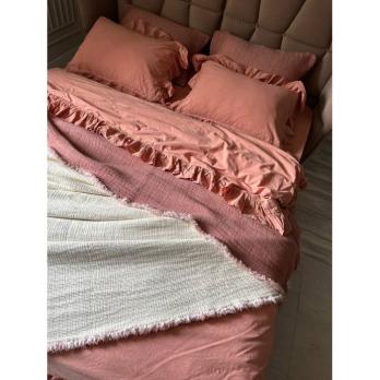 Муслинове покривало з наволочками Saheser - Alda Gulkurusu (Туреччина), 240 х 260 см