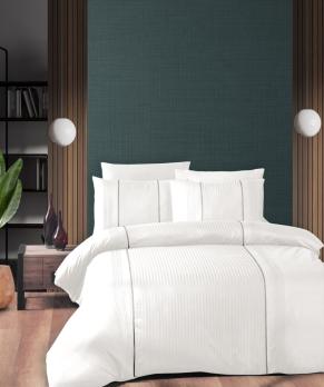 Постільна білизна First Choice. DELUXE Ранфорс White First 200x220/240x260/50x70-4 100% бавовна