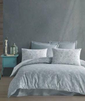 Постільна білизна Altinbasak Unique Rhine ранфорс полуторний 160*220/180*240/50*70-2 ANTRASIT 100% бабовна