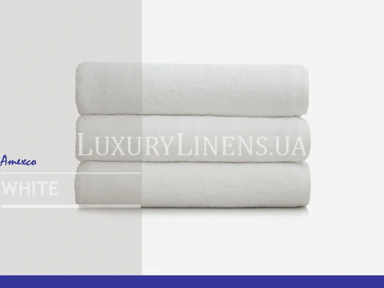 Рушник Amexco білий 550 GR 100% бавовна Пакистан