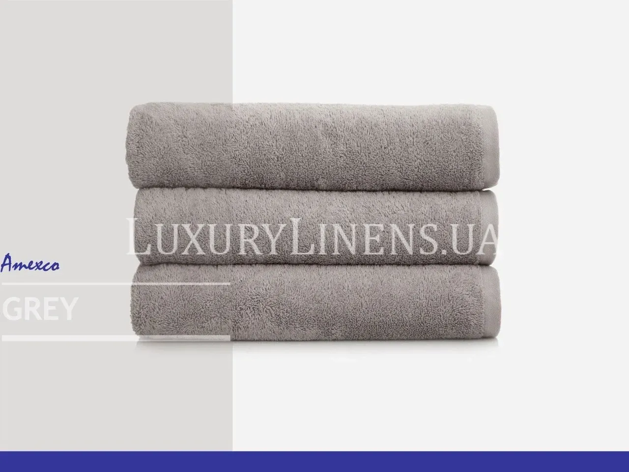 Рушник Amexco світло-сірий 550 GR 100% бавовна Пакистан
