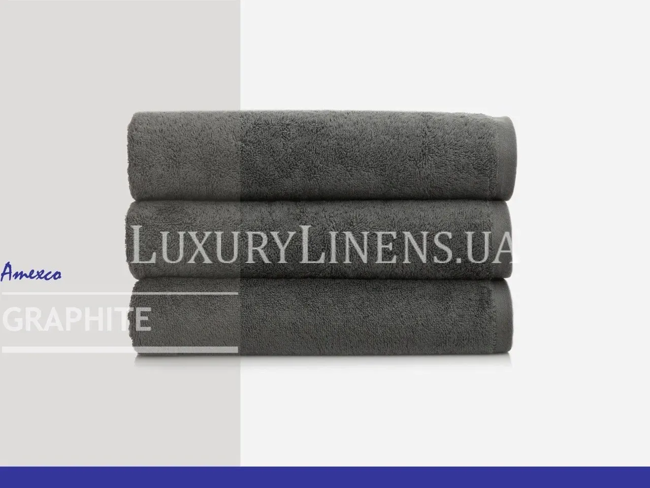 Рушник Amexco темно-сірий 550 GR 100% бавовна Пакистан