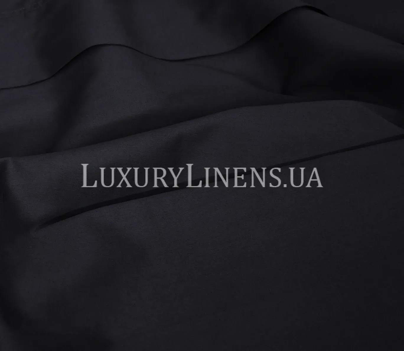 Постільна білизна LUXURY LINENS DARK GREY 100% бавовна