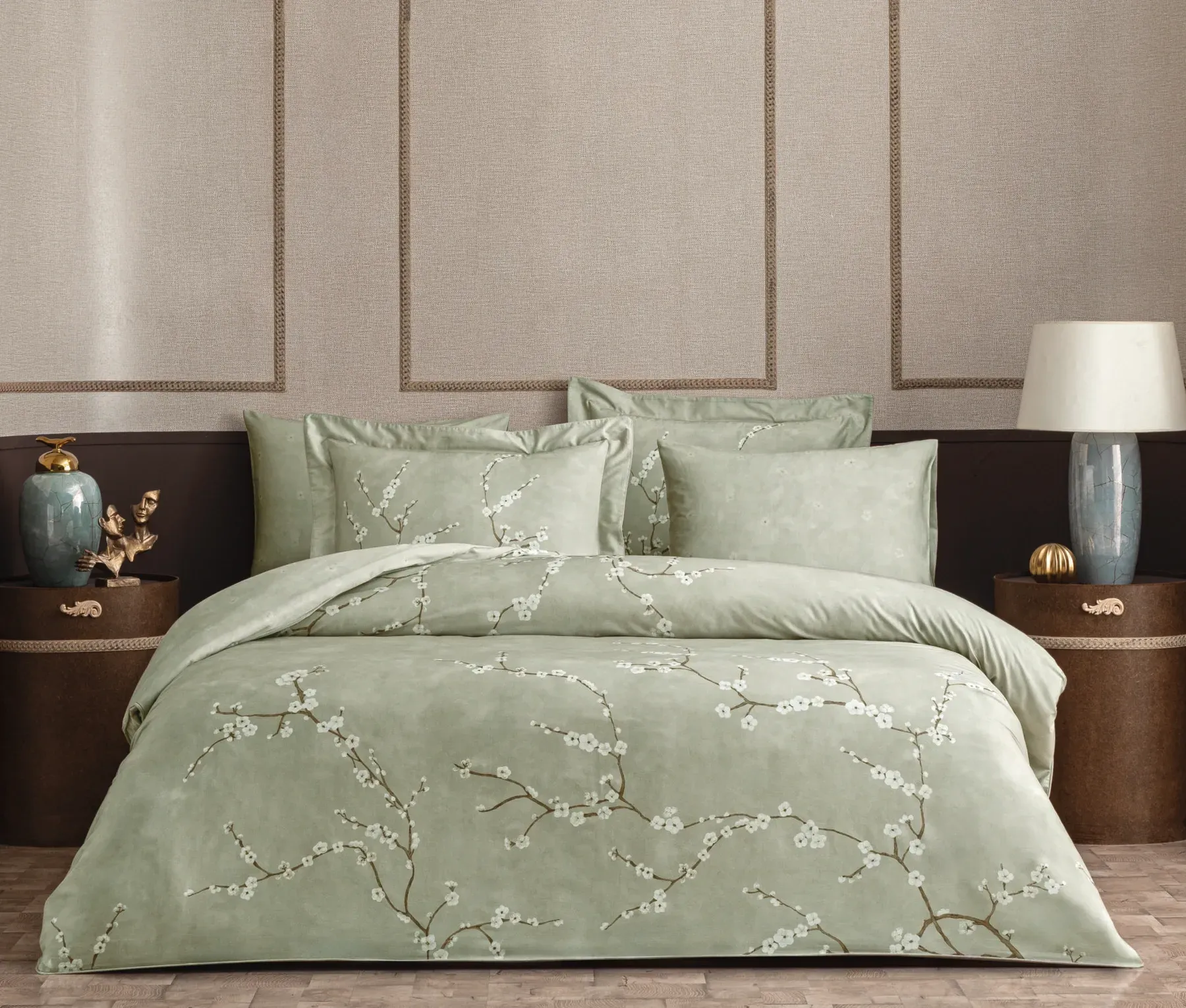 Євро комплект Valeron Molinard Gri 400 TC Сатин-Premium