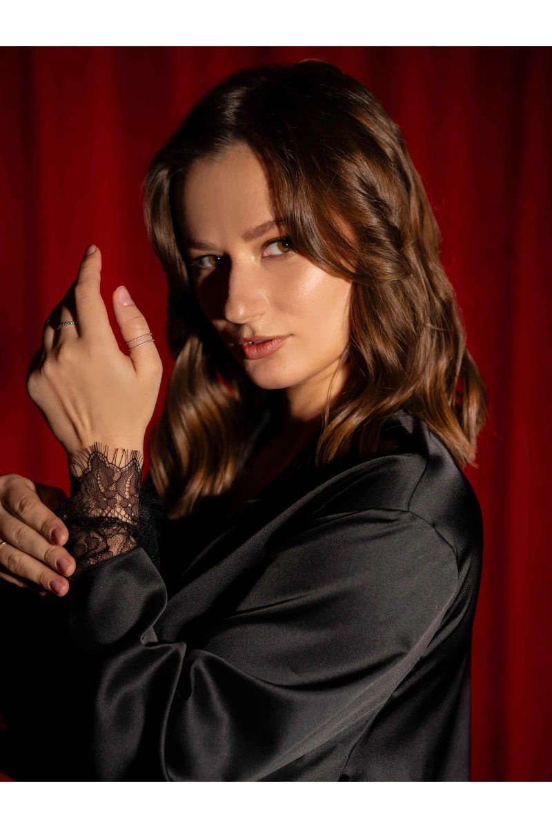 Піжамний костюм з мереживом