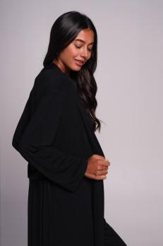 Довгий жіночий халат із мікромодала