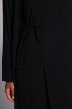 Довгий жіночий халат із мікромодала