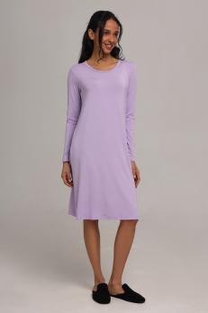 Жіноча сорочка із мікромодала з довгим рукавом