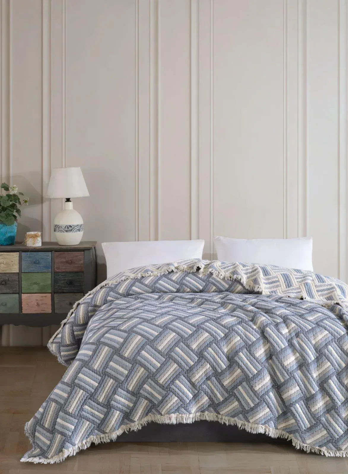 Покривало муслінове Saheser Terry indigo 230х250 см