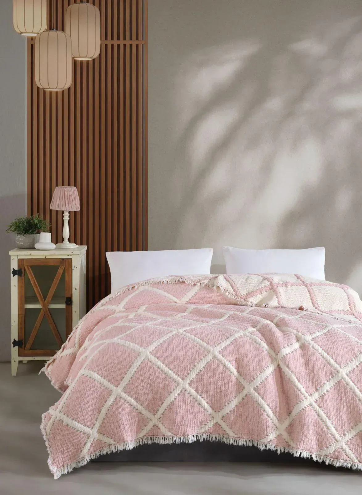 Покривало муслінове Saheser Armonia pudra 230х250 см