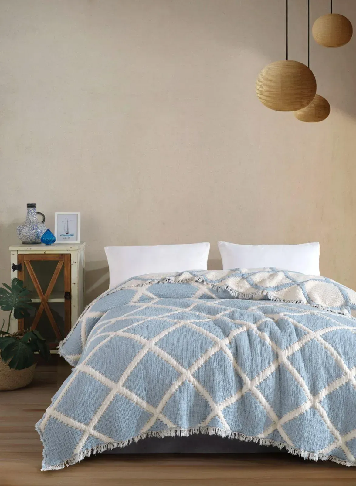 Покривало муслінове Saheser Armonia navi 230х250 см