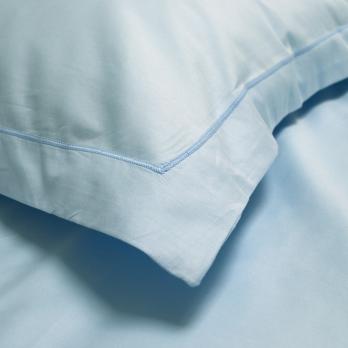 Постільна білизна сатин Lotus Home - Dakota Modern блакитний євро