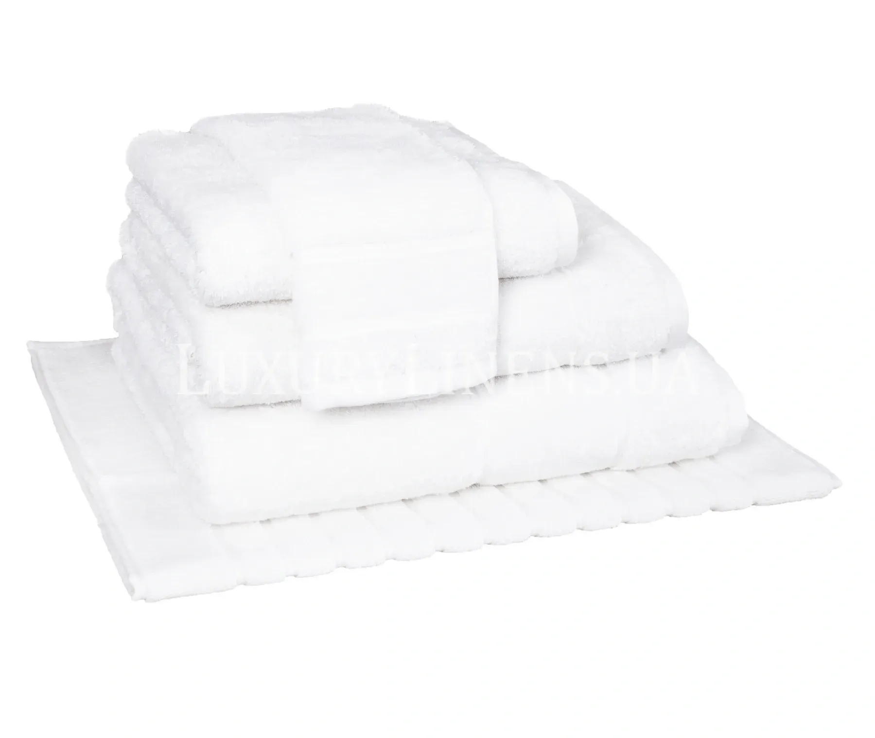 Рушник LUXURY LINENS Basic Line White, Білий