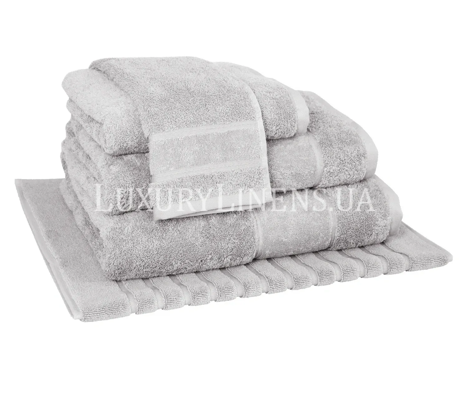Рушник LUXURY LINENS Basic Line Light Grey, Світло-сірий
